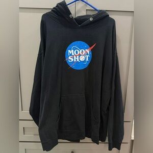 Moon Shot Black Hoodie